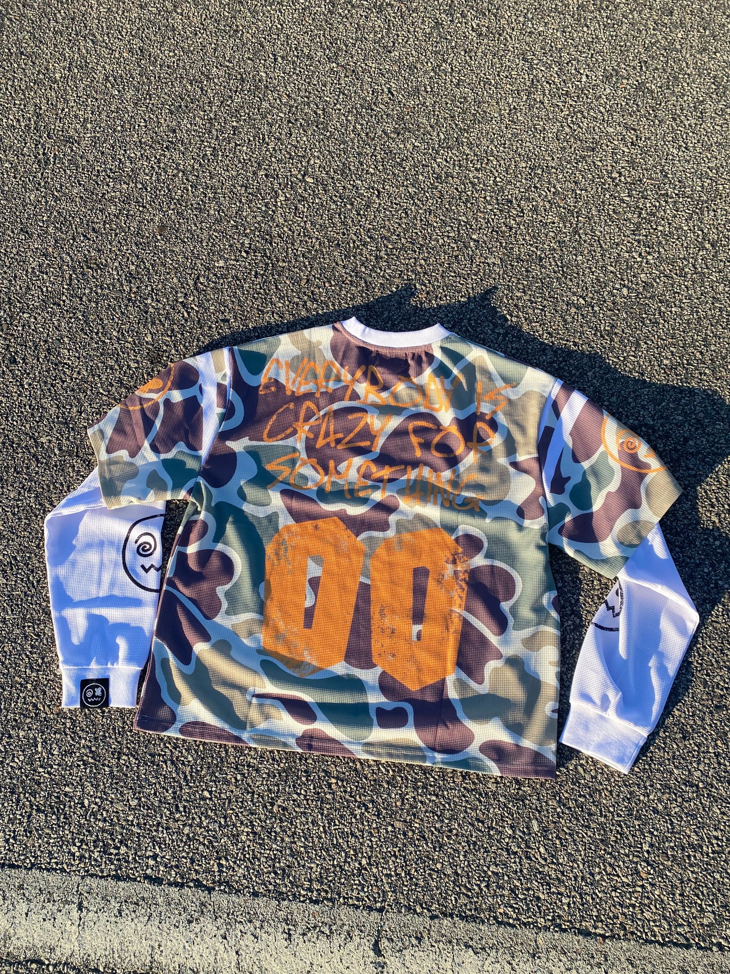 Maniac Camo long sleeve oversized tshirt