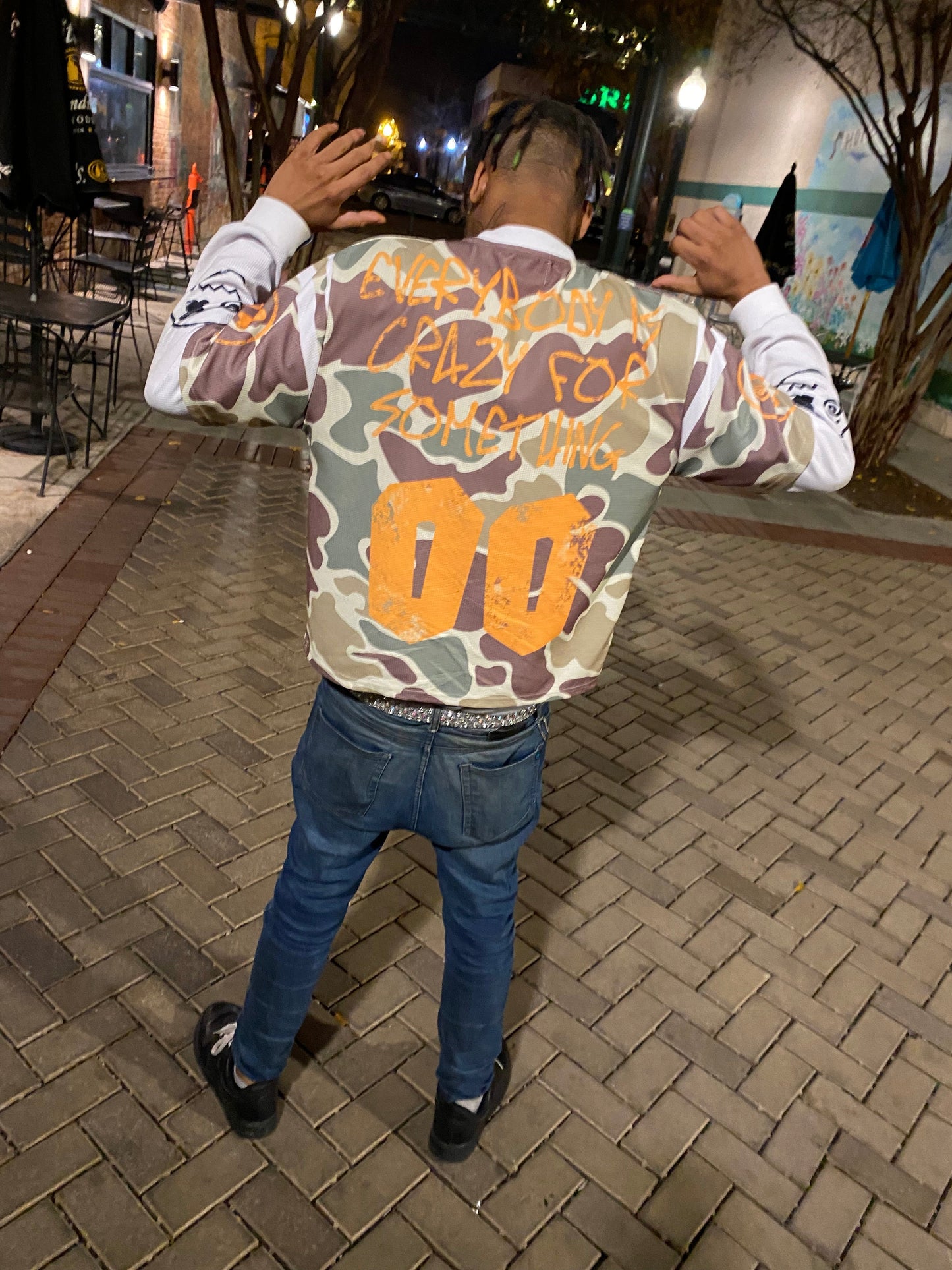 Maniac Camo long sleeve oversized tshirt