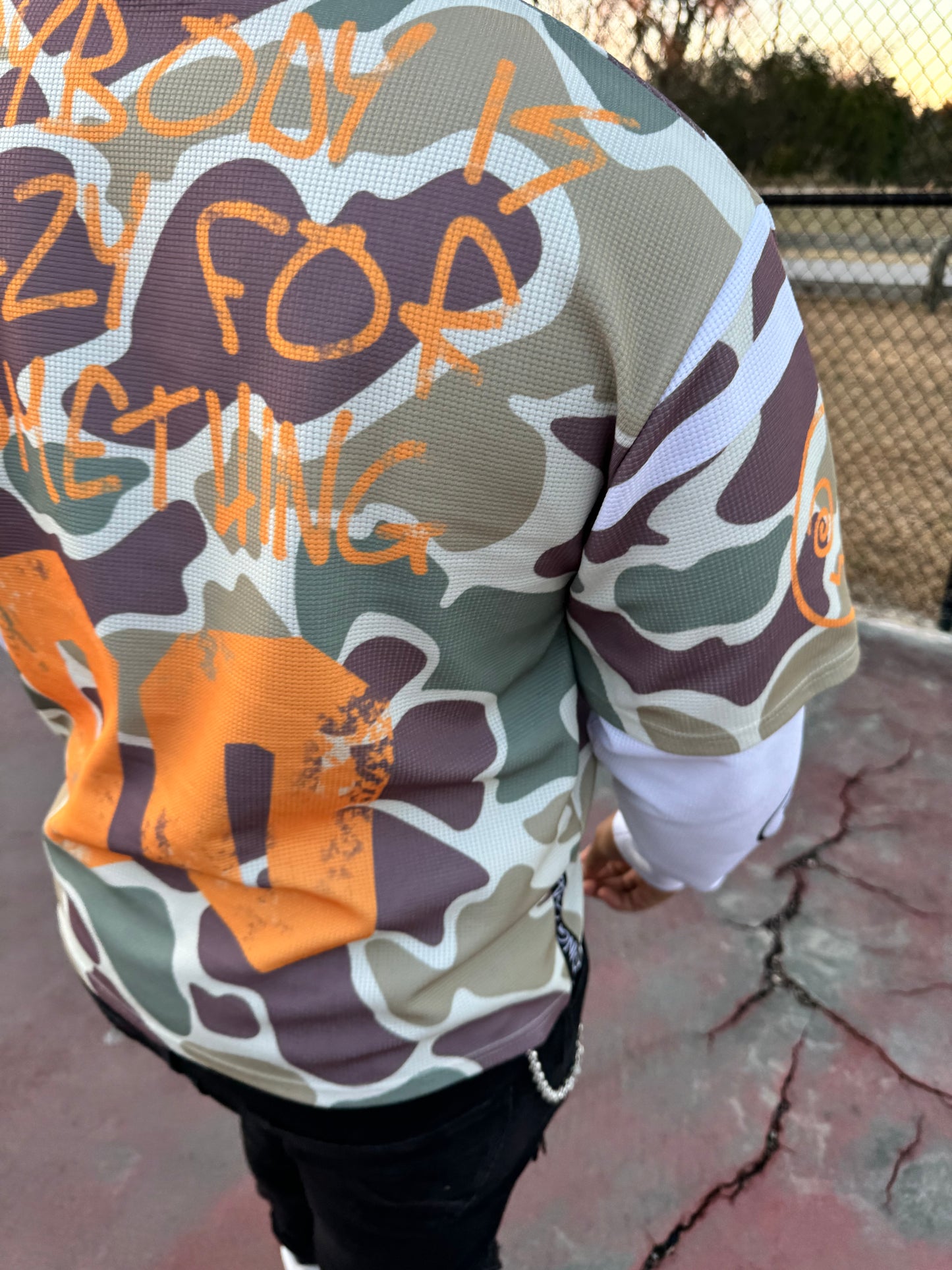 Maniac Camo long sleeve oversized tshirt