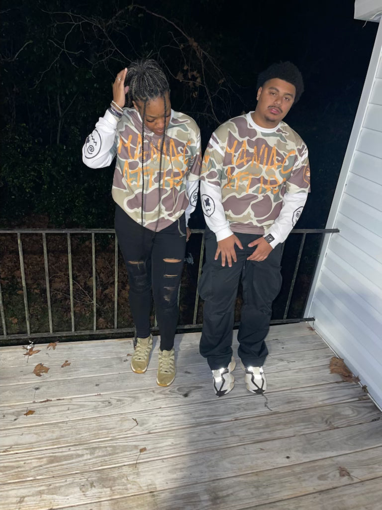 Maniac Camo long sleeve oversized tshirt